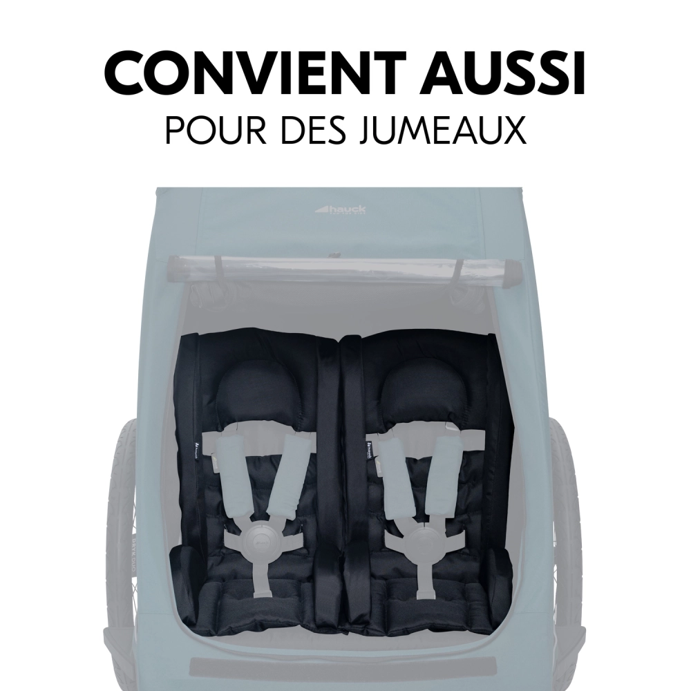 Coussin d'assise pour remorques de vélo Bike Trailer Comfort Seat Black - Black