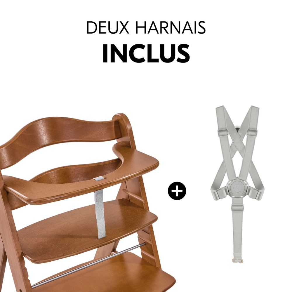 Chaise Haute Hauck Alpha+ - Walnut
