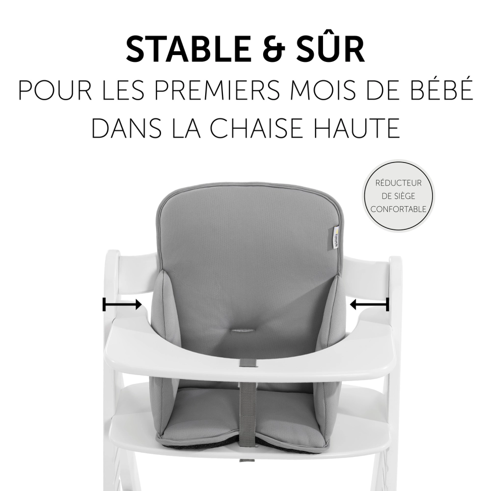 Coussin réducteur pour chaises hautes en bois  Alpha Cosy Comfort Stretch-grey - Stretch Grey