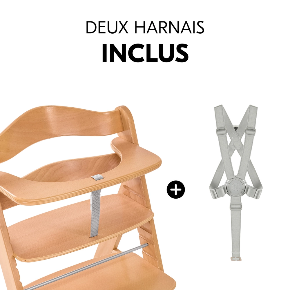 Chaise Haute Hauck Alpha+ - Natural