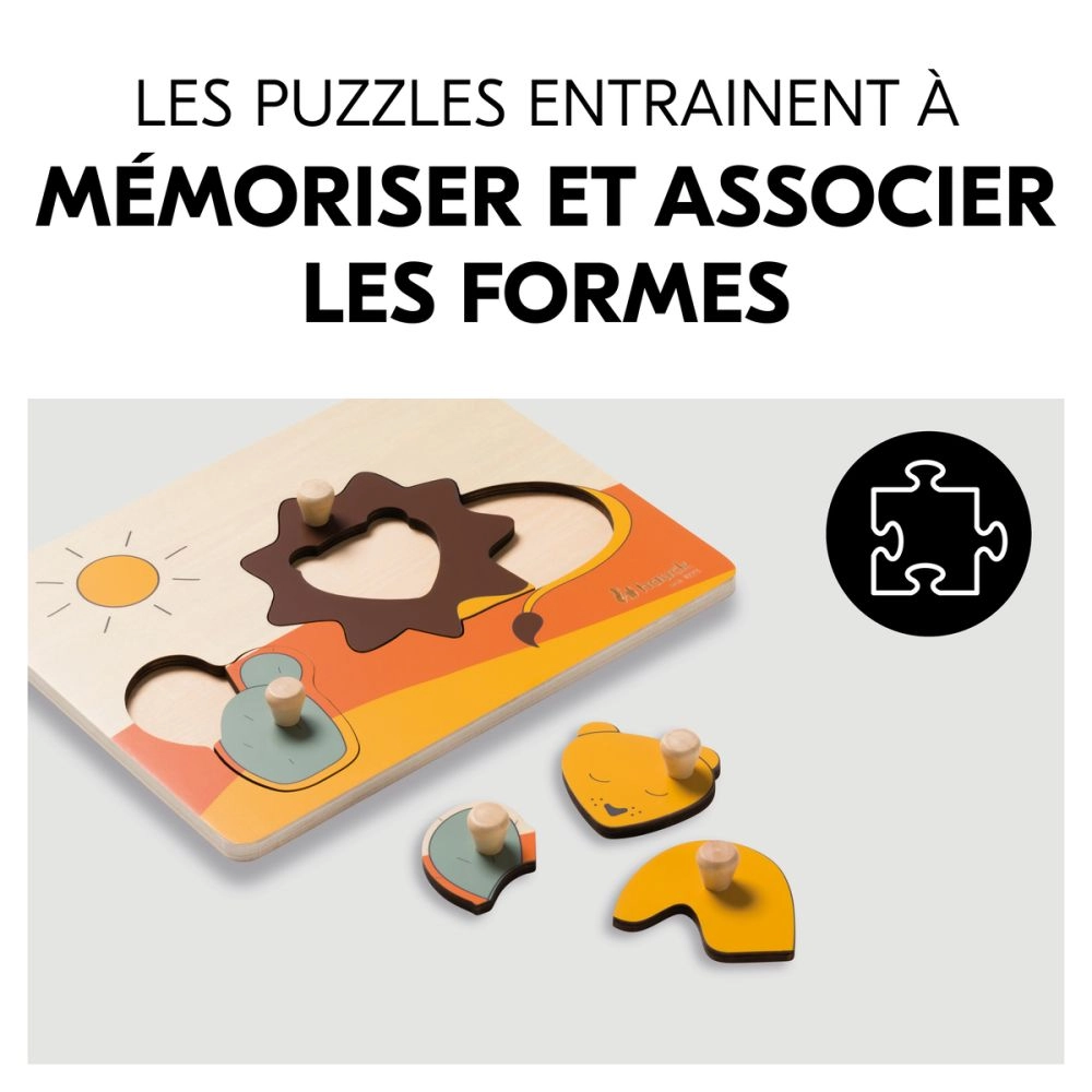 Jouets Puzzle N Sort Lion