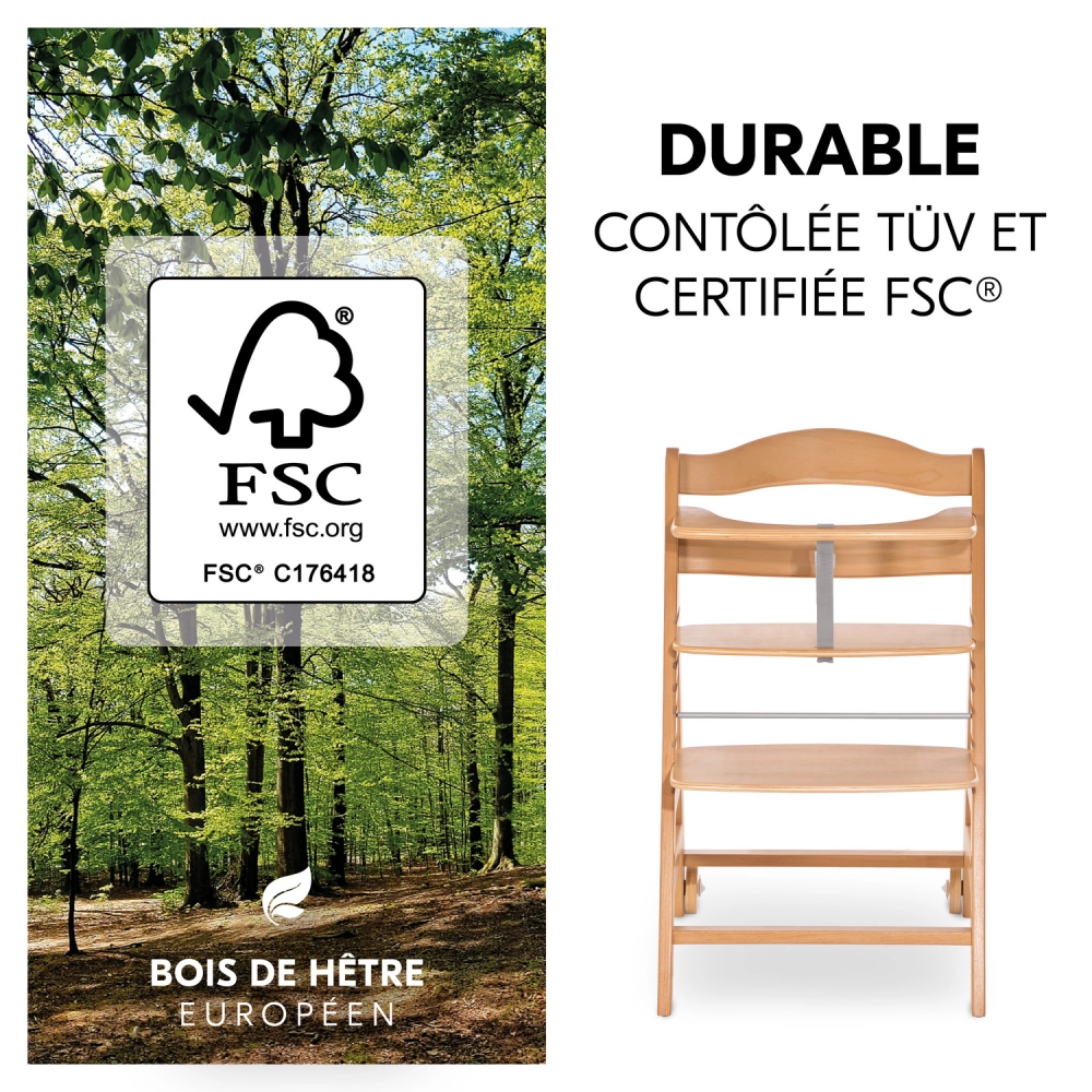 Chaise Haute Hauck Beta+ - Natural