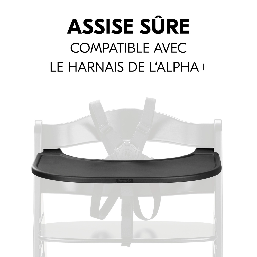 Plateau Repas Hauck Alpha Click - Black