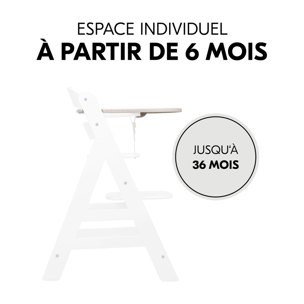 Plateau Repas Hauck Alpha Click - Speckle Beige