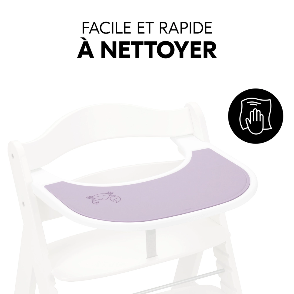 Protection Silicone Plateau Repas Hauck - Crab Lavender