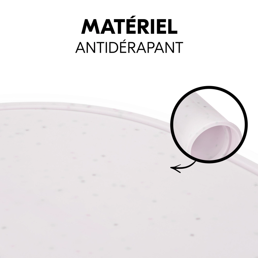 Protection Silicone Plateau Repas Hauck - Speckle Beige