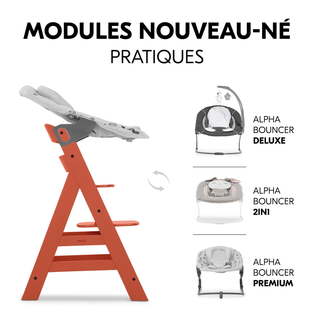 Chaise Haute Hauck Alpha+ - Cork