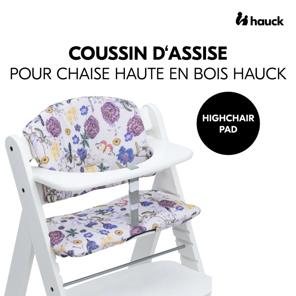 Coussin Chaise Haute Hauck Alpha+ - Beige Floral