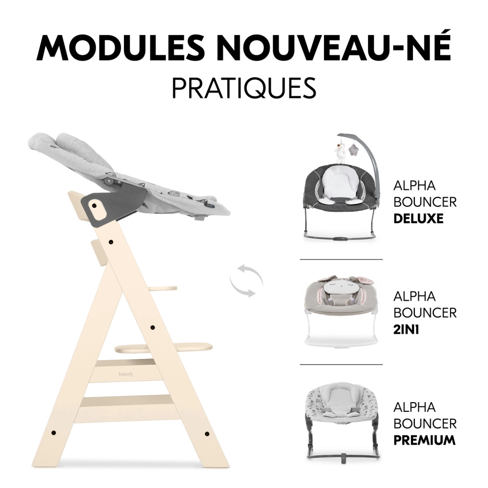 Chaise Haute Hauck Alpha+ - Vanilla