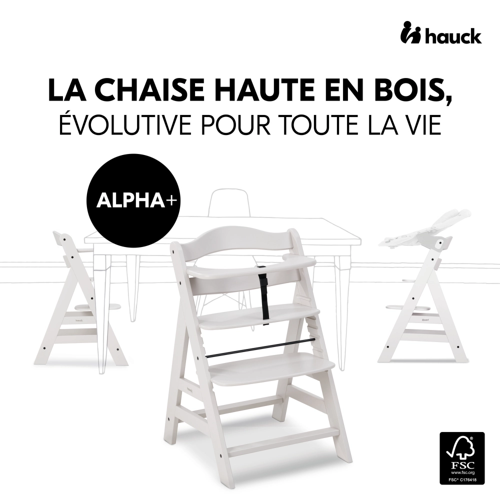 Chaise Haute Hauck Alpha+ - Creme