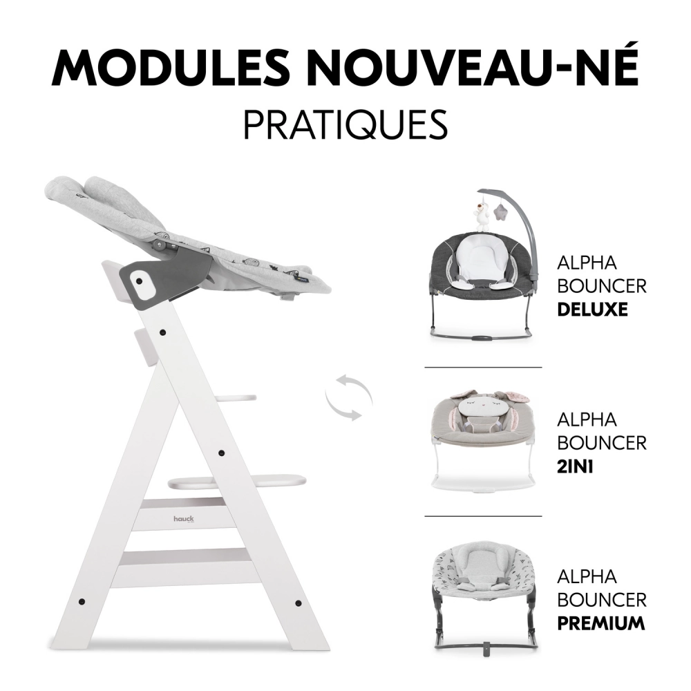 Chaise Haute Hauck Alpha+ - Creme