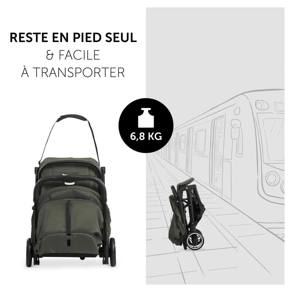 Poussette Travel N Care  Dark-olive - Dark Olive