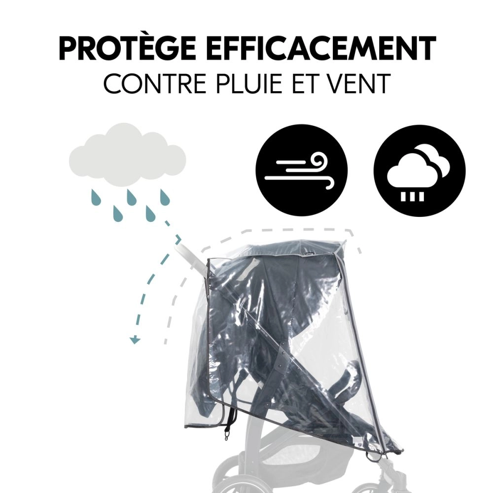 Habillage Pluie Hauck Poussette 4 Roues
