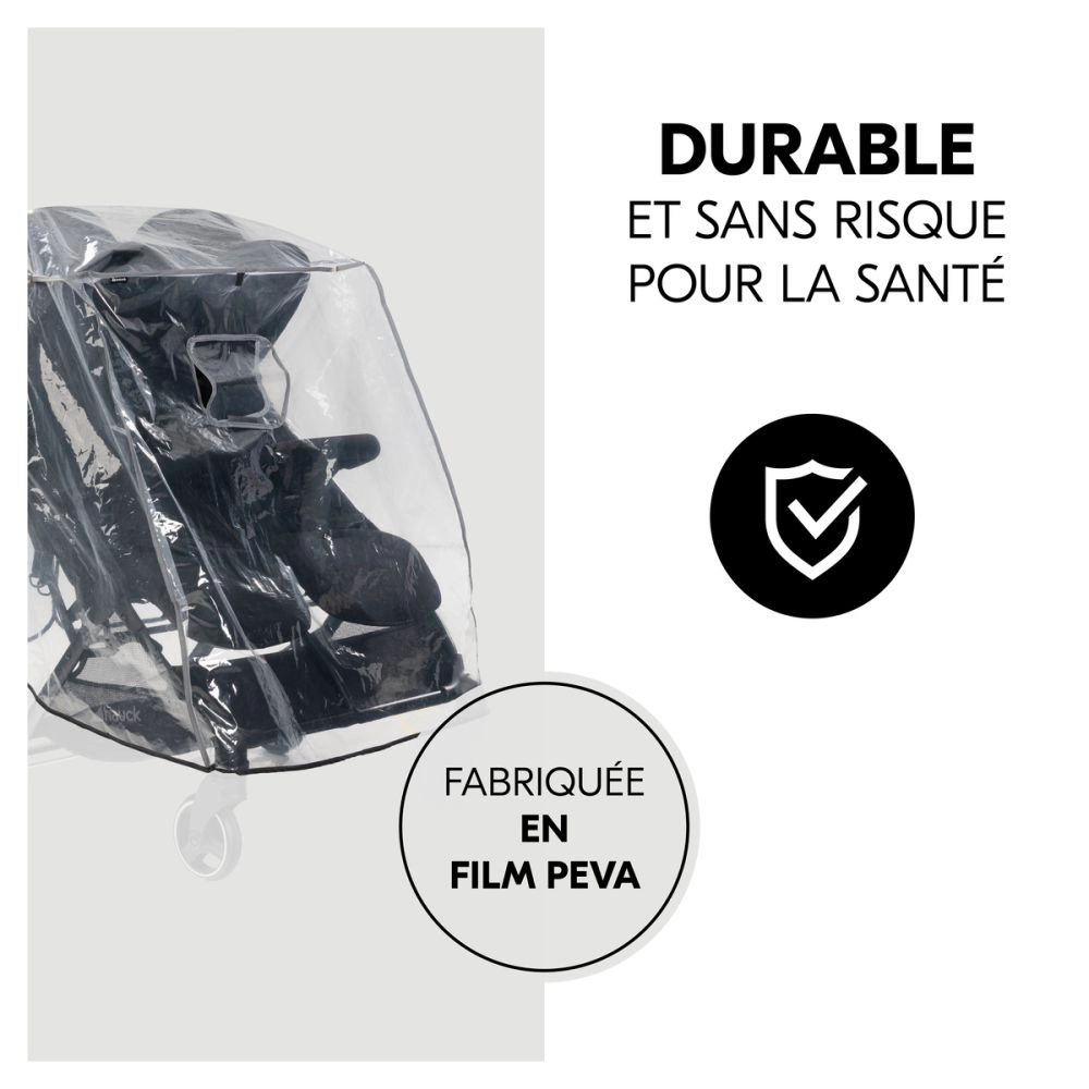 Habillage Pluie Hauck Poussette Double