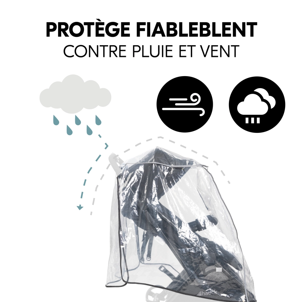 Habillage Pluie Hauck Poussette Double