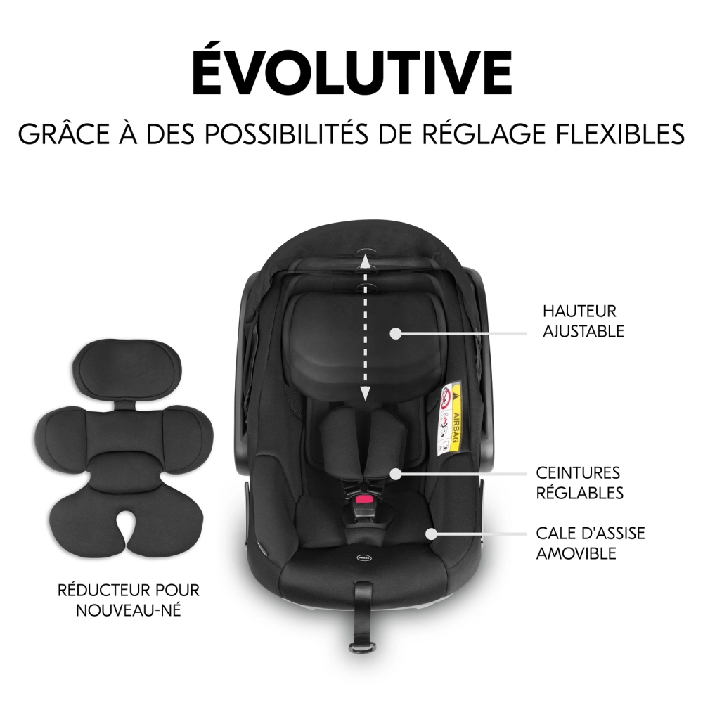 Coque Auto 0-13kg Hauck Drive N Care + Base Isofix