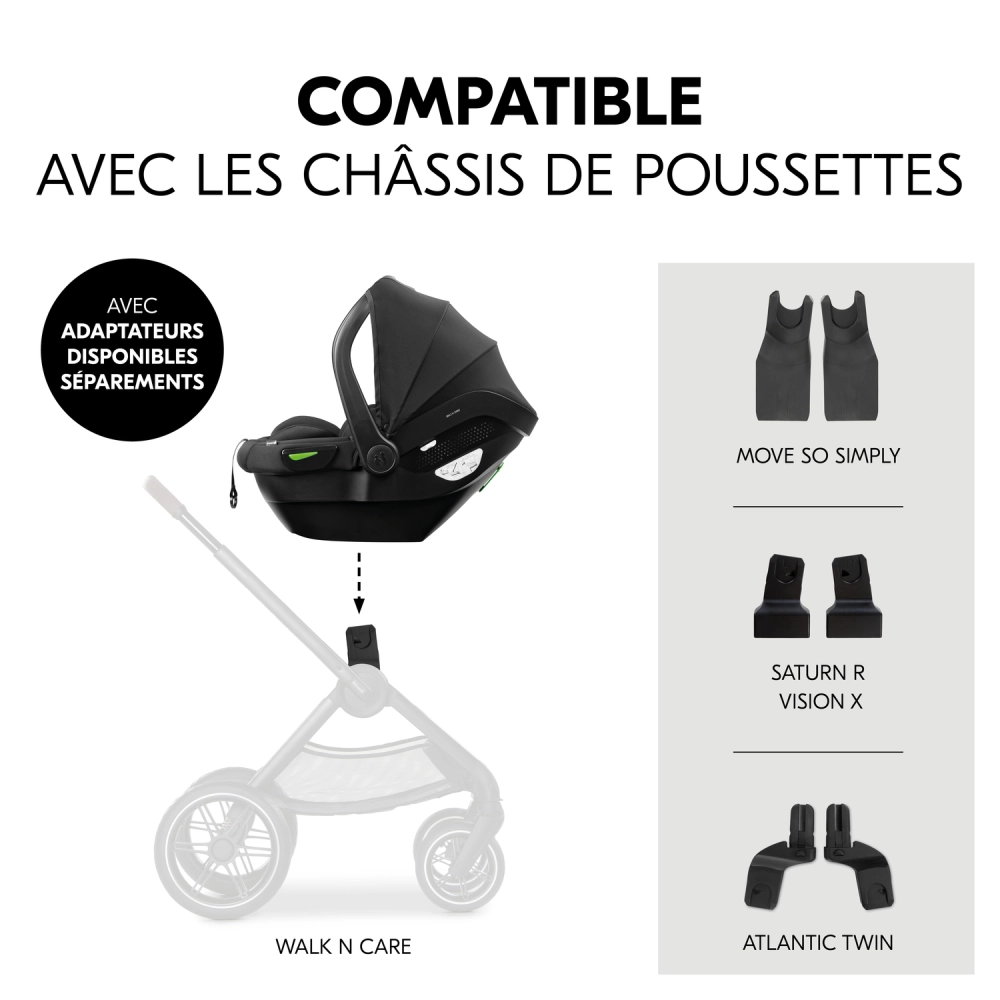 Coque Auto 0-13kg Hauck Drive N Care + Base Isofix