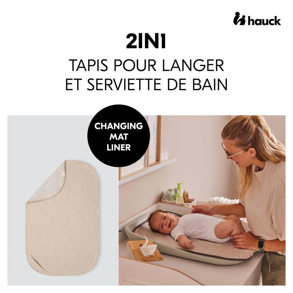Housse de matelas à langer Changing Mat Liner Beige - Beige