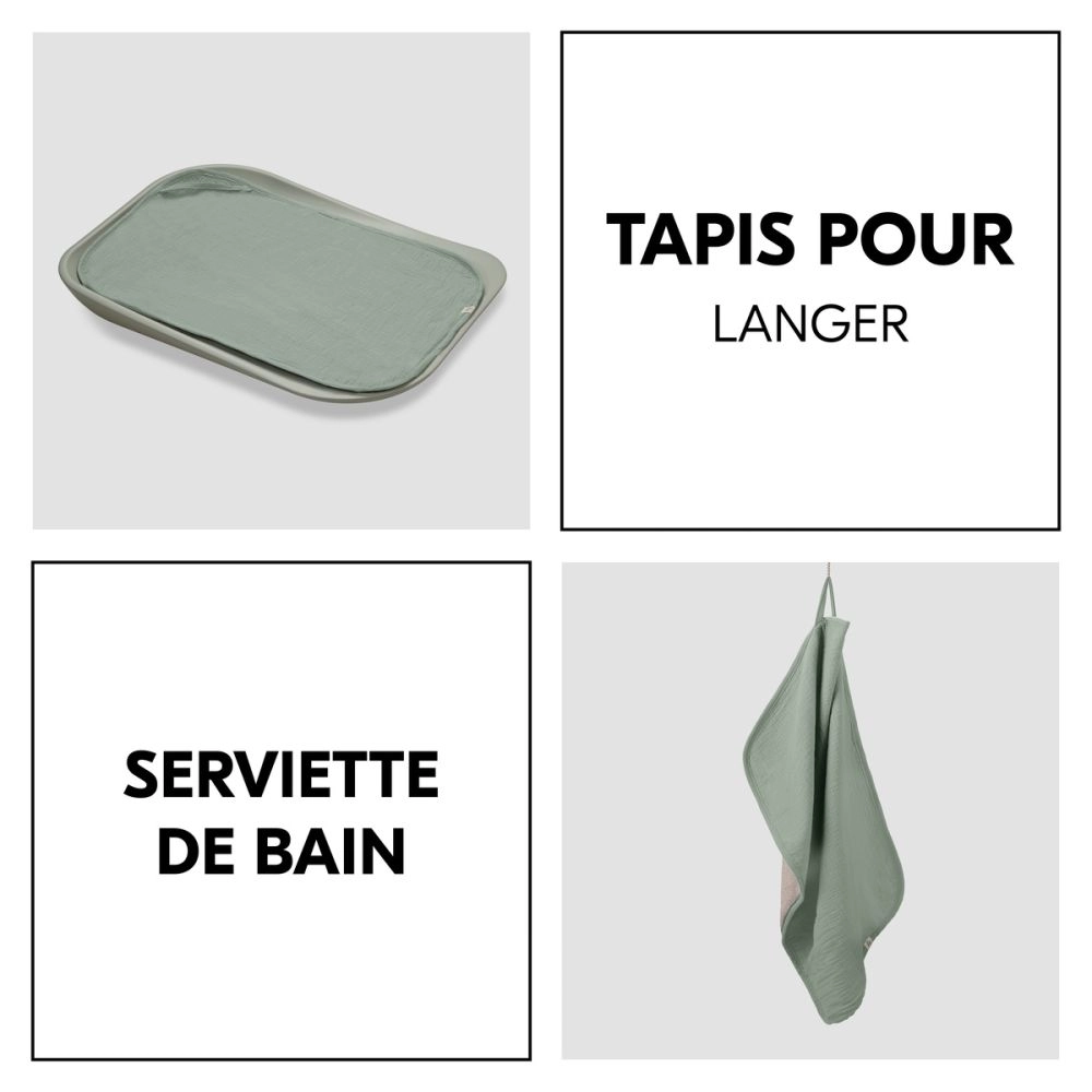 Housse de matelas à langer Changing Mat Liner Sage - Sage