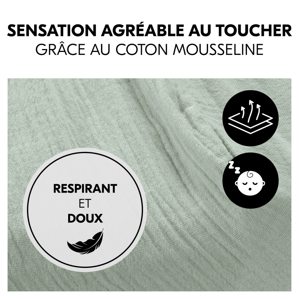 Drap Housse Lit Parapluie Hauck - Sage