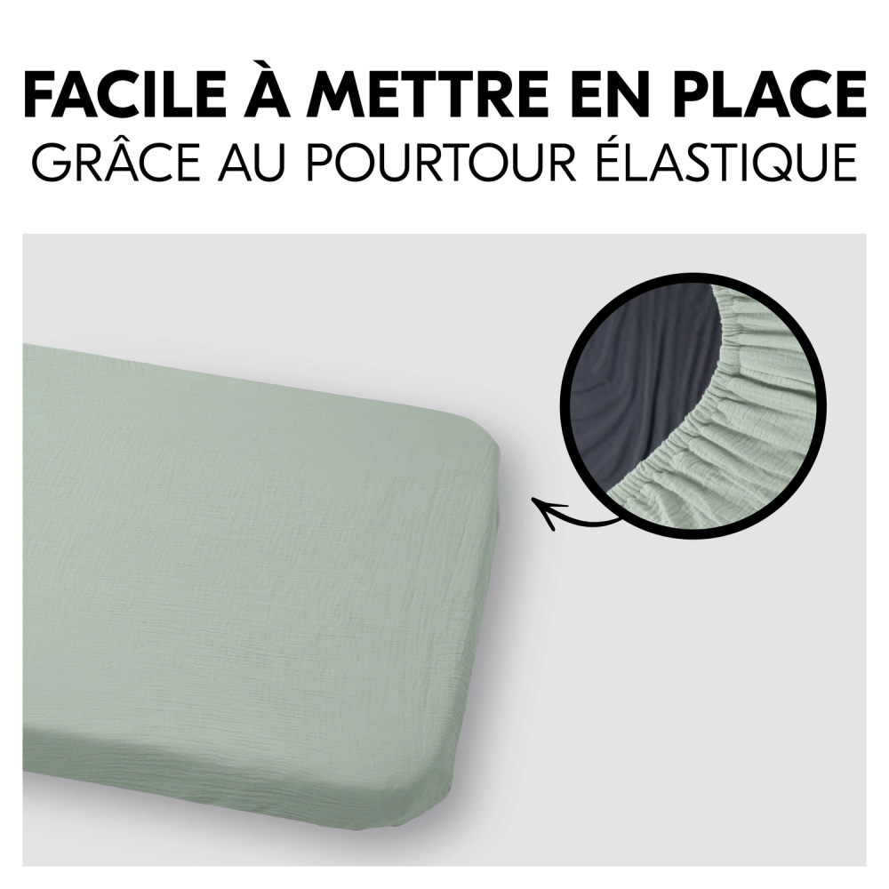Drap Housse Lit Parapluie Hauck - Sage