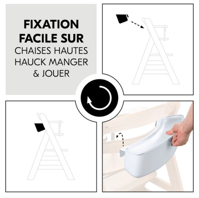 Boite de rangement pour chaise haute Highchair Box S White - White