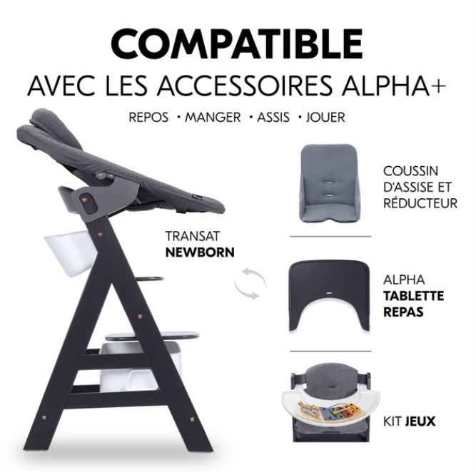 Boite de rangement pour chaise haute Highchair Box S White - White