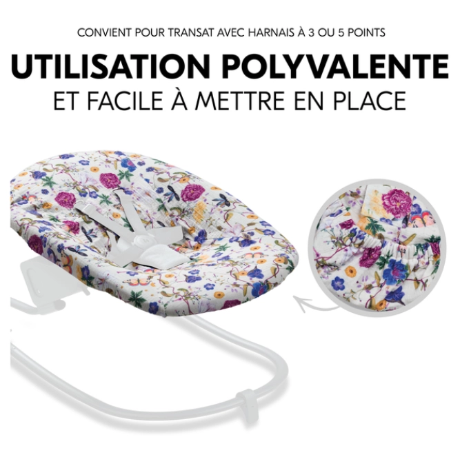 Housse Transat Hauck - Beige Floral