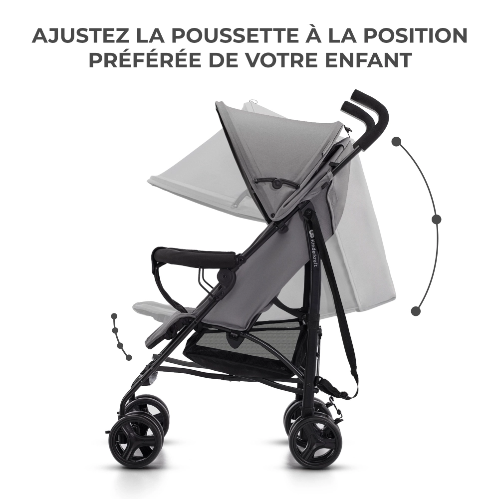 Poussette TIK - Kinderkraft - gris