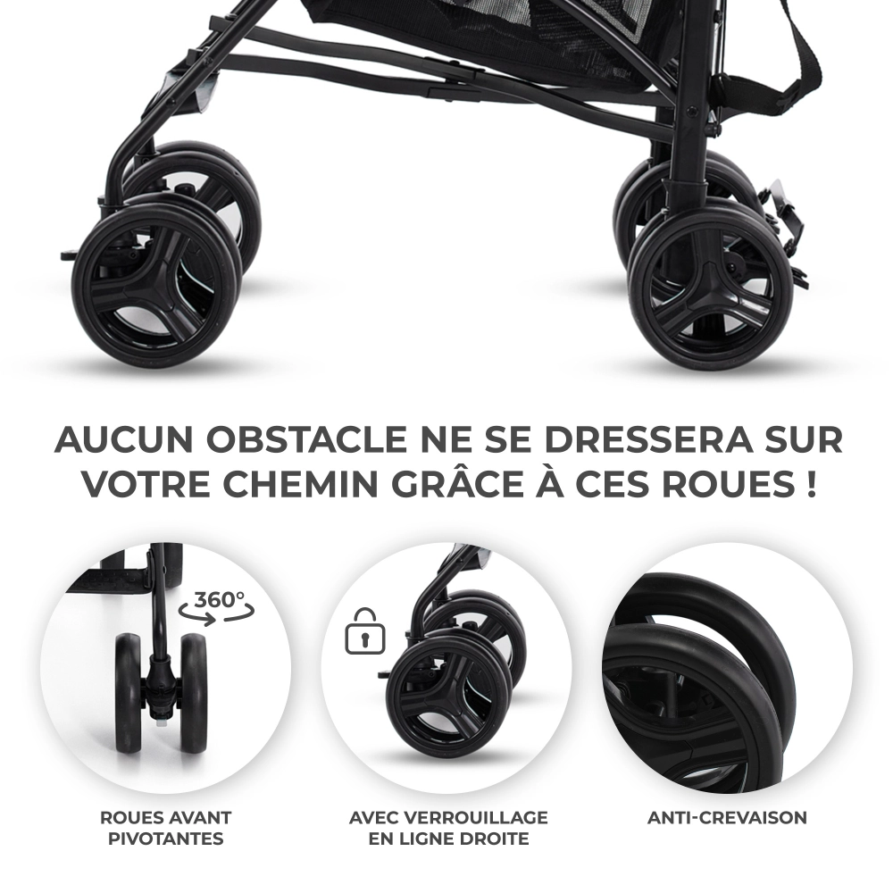 Poussette TIK - Kinderkraft - gris
