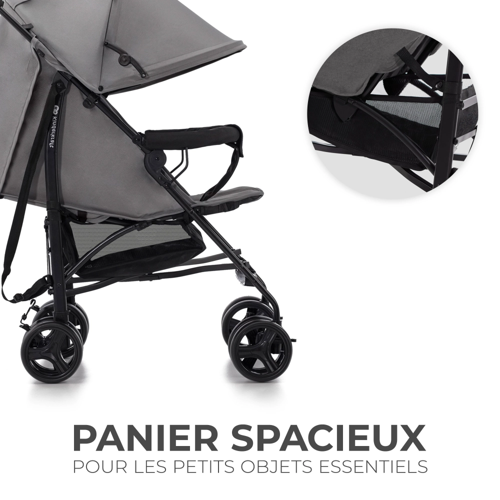 Poussette TIK - Kinderkraft - gris
