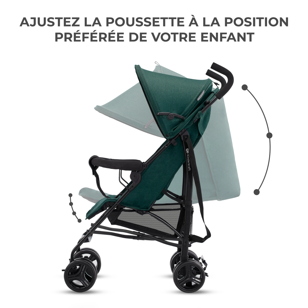 Poussette TIK - Kinderkraft - vert