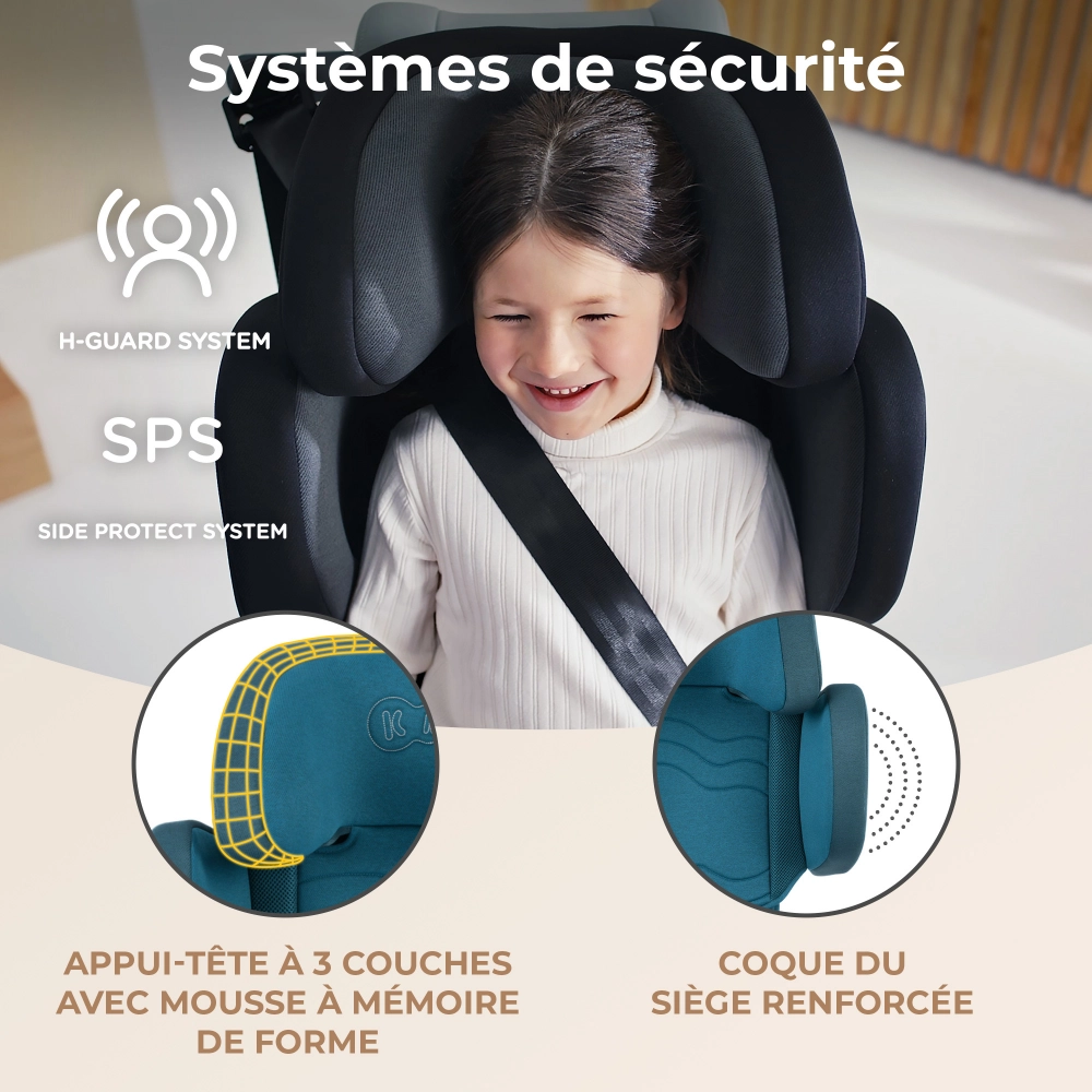 Siège Auto 100-150 cm Kinderkraft XPand 2 I-Size  - Harbor Blue