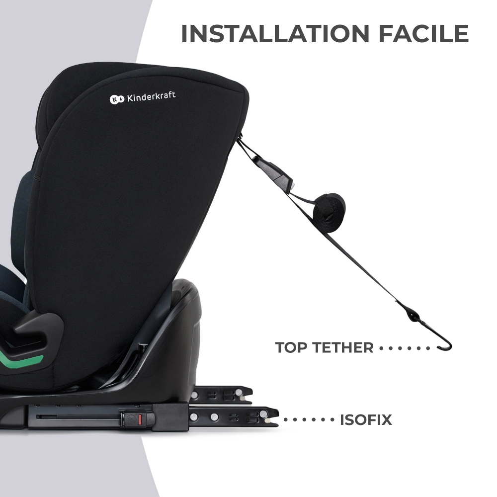 Siège Auto 76-150 cm Kinderkraft Oneto3 i-Size - Graphite Black