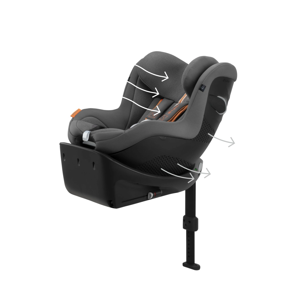 Siege Auto 61-105cm Cybex Sirona Gi i-Siz avec base incluse - Stone Grey (Plus)