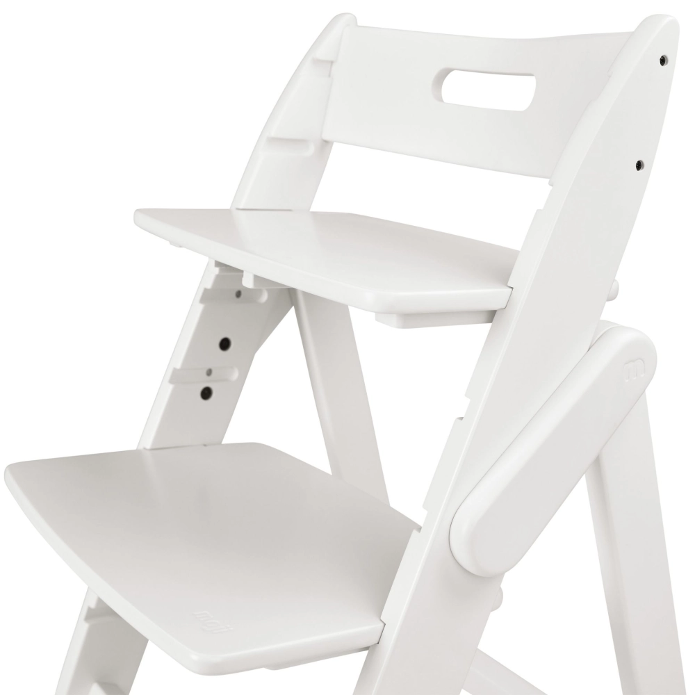 Chaise Haute Moji Yippy Plain - Snow + Assise Nouveau-Né - Rosegold