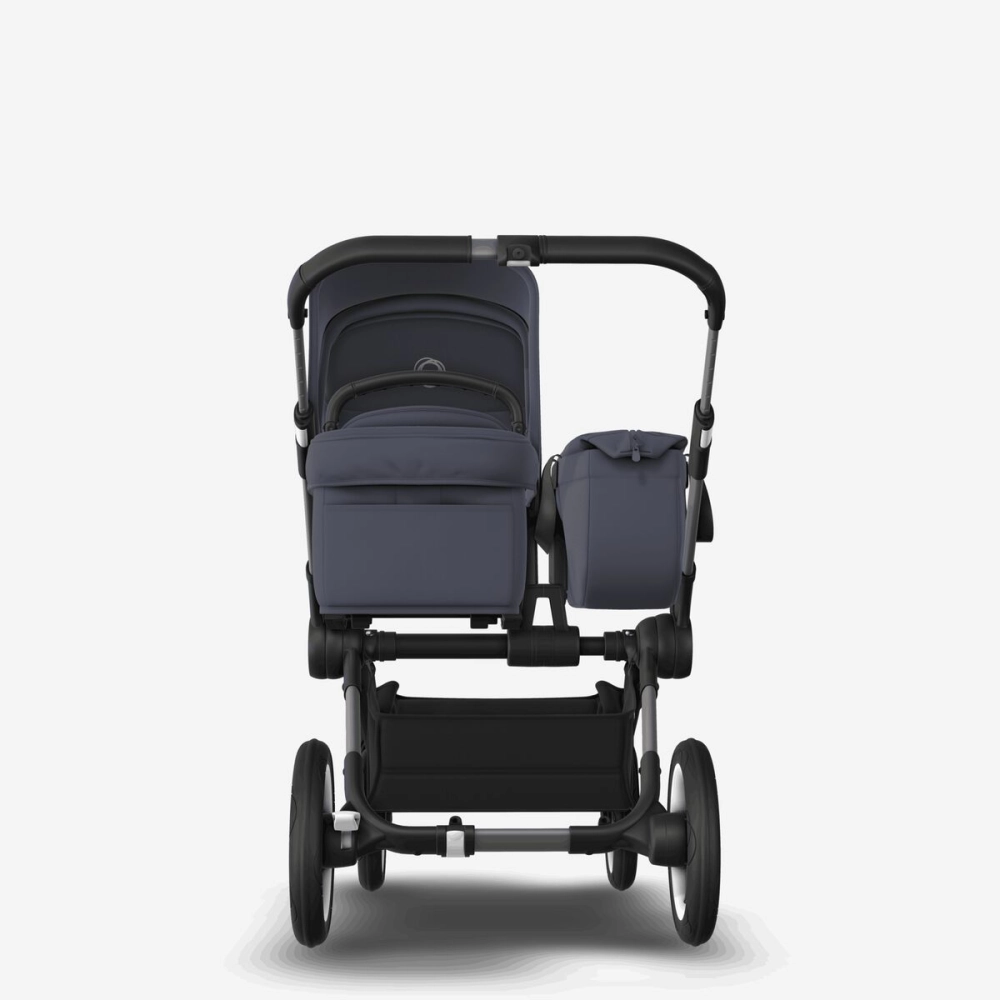 Poussette Bugaboo Donkey 5 Mono - Châssis Noir + Nacelle - Vert Forêt