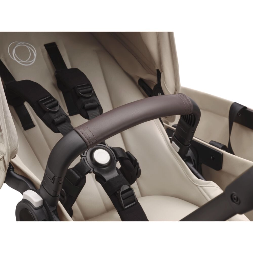 Poussette Bugaboo Donkey 5 Mono - Châssis Noir + Nacelle - Desert Taupe