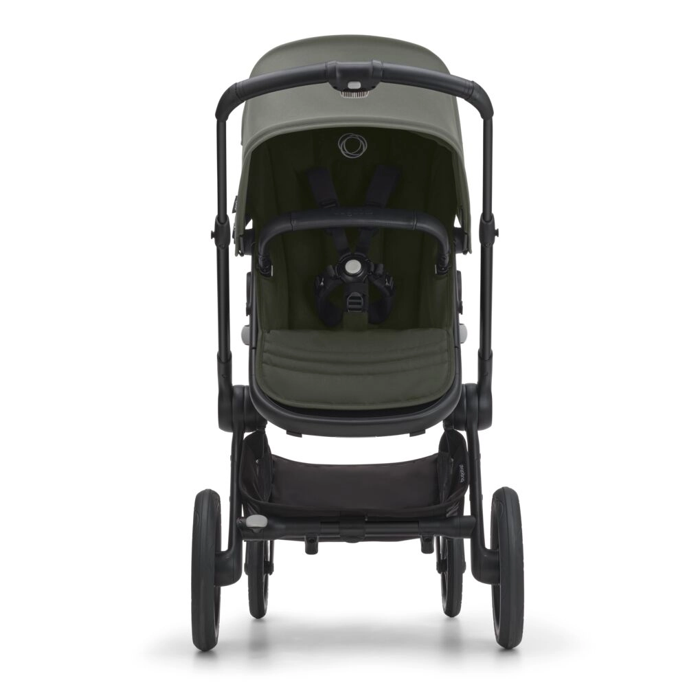 Poussette Bugaboo Fox 5 - Châssis Noir + Nacelle - Vert Forêt