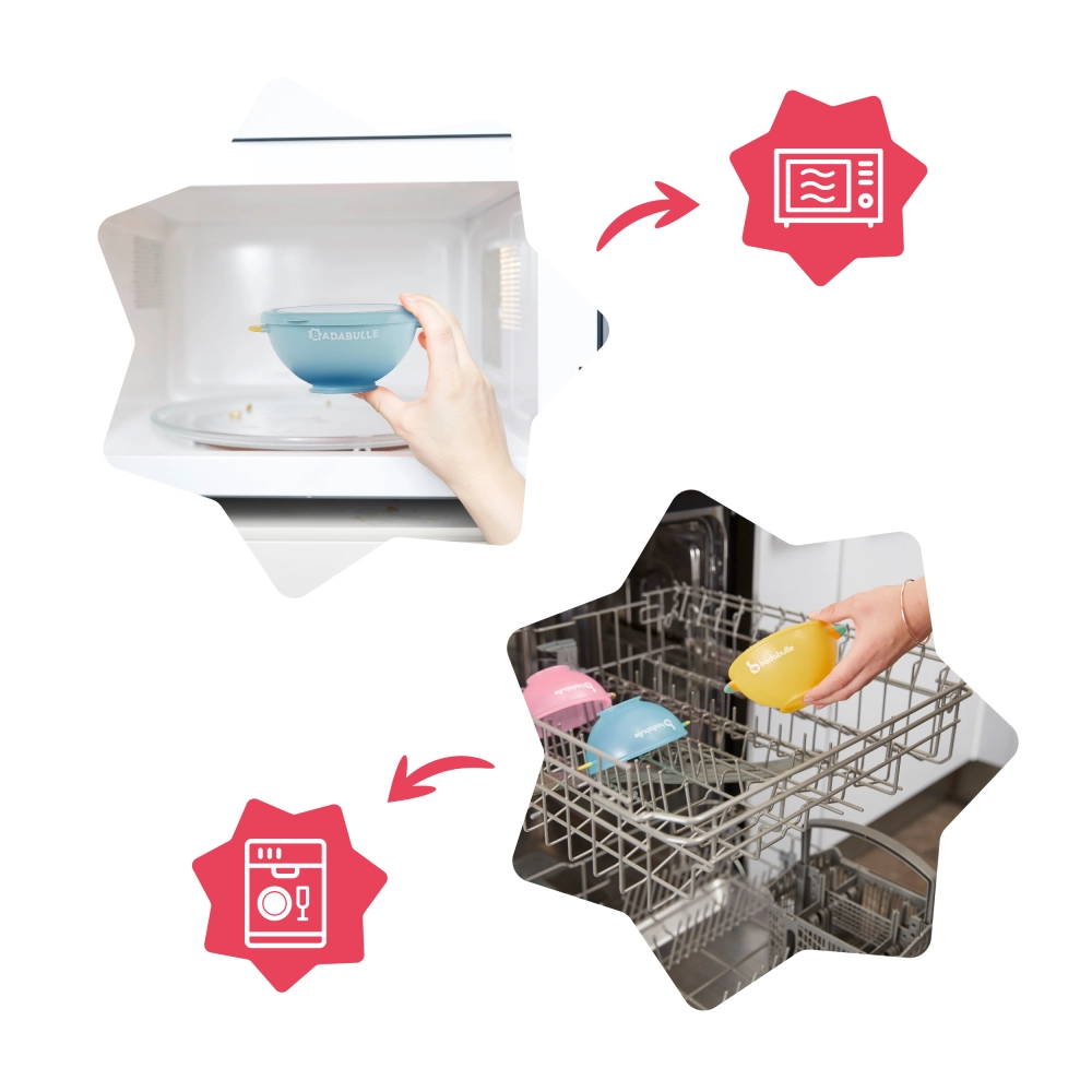 Lot 3 Bols Anti-Dérapants Badabulle