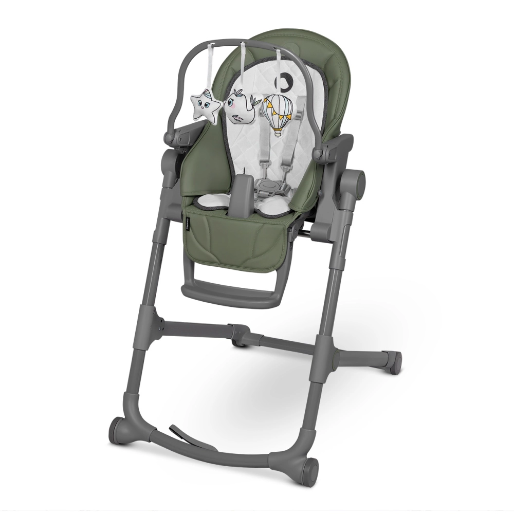 Chaise Haute Lionelo Cora Plus - Green Olive