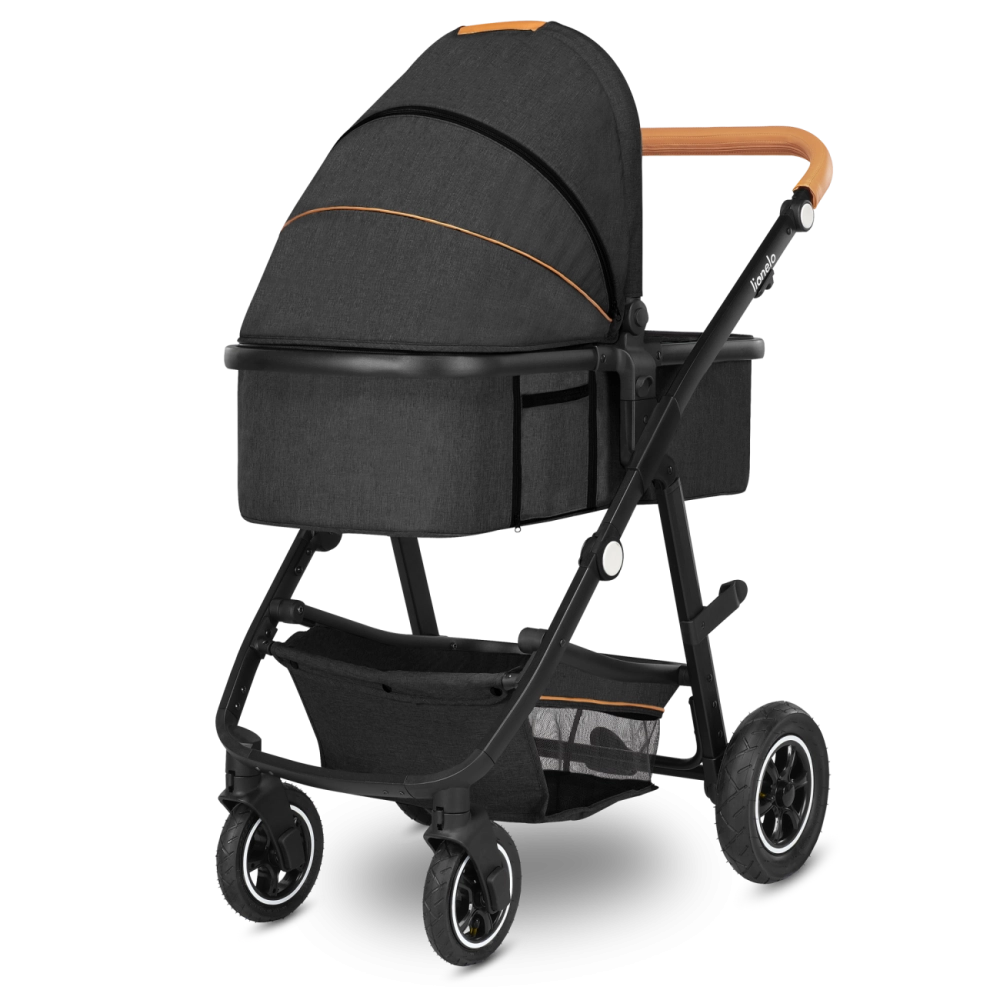 Poussette Lionelo Amber + Nacelle - Grey Graphite