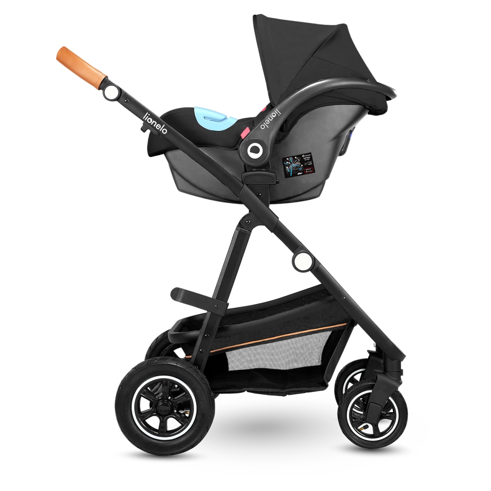 Poussette Lionelo Amber + Nacelle - Grey Graphite