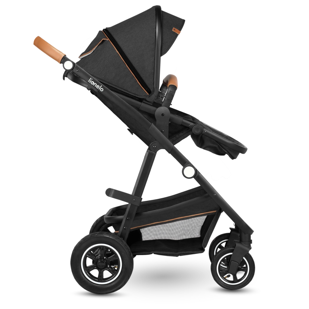 Poussette Lionelo Amber + Nacelle - Grey Graphite