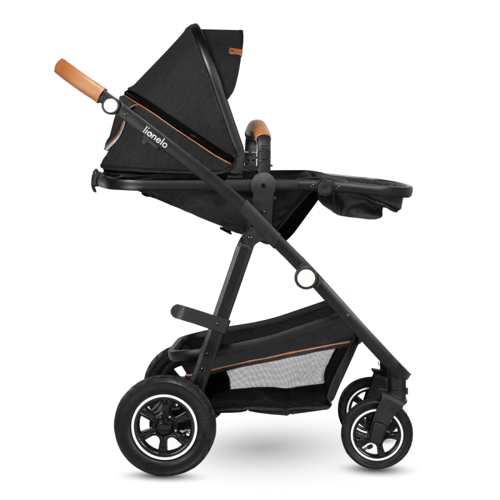 Poussette Lionelo Amber + Nacelle - Grey Graphite