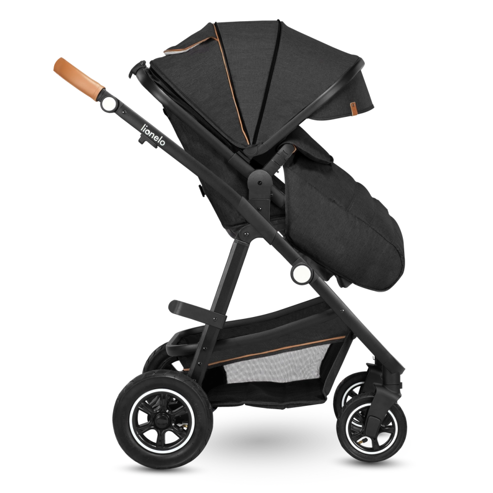 Poussette Lionelo Amber + Nacelle - Grey Graphite