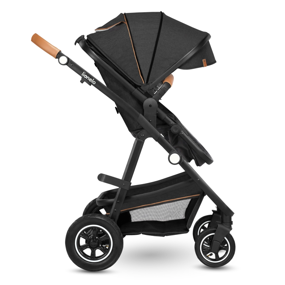 Poussette Lionelo Amber + Nacelle - Grey Graphite