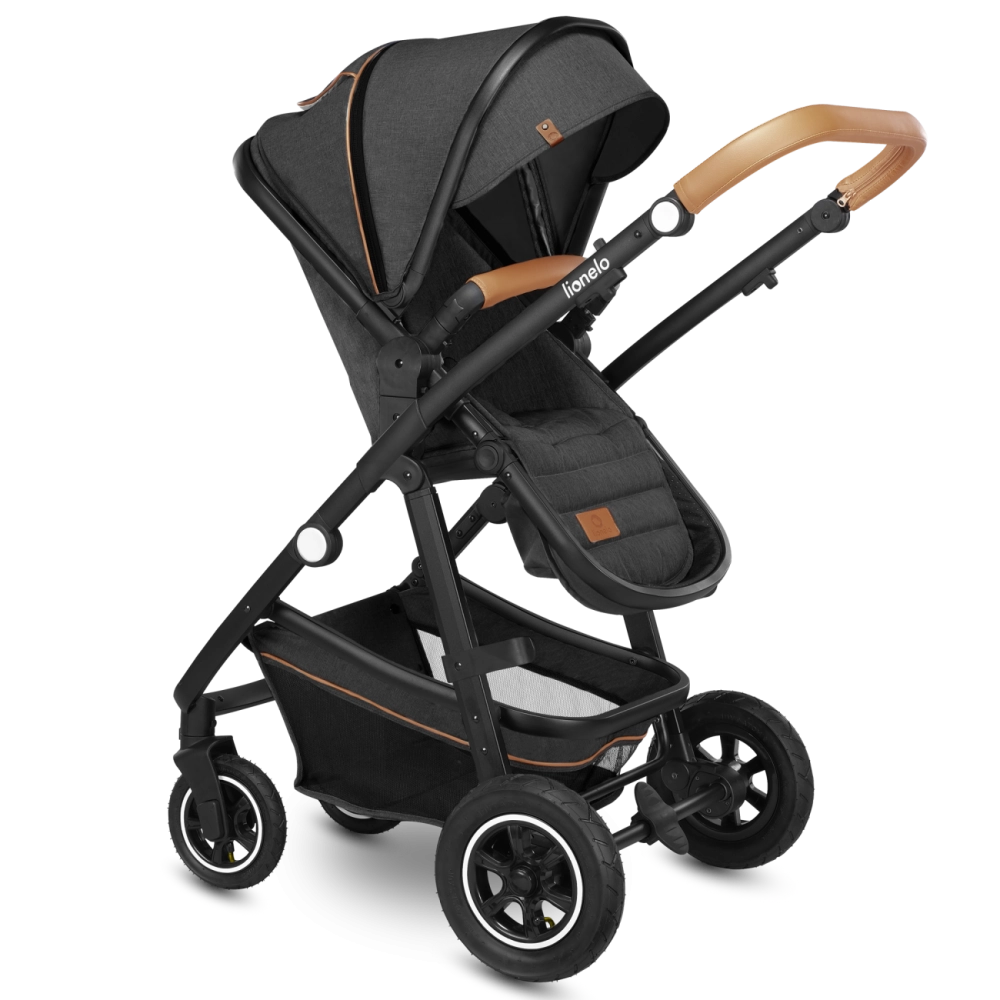 Poussette Lionelo Amber + Nacelle - Grey Graphite