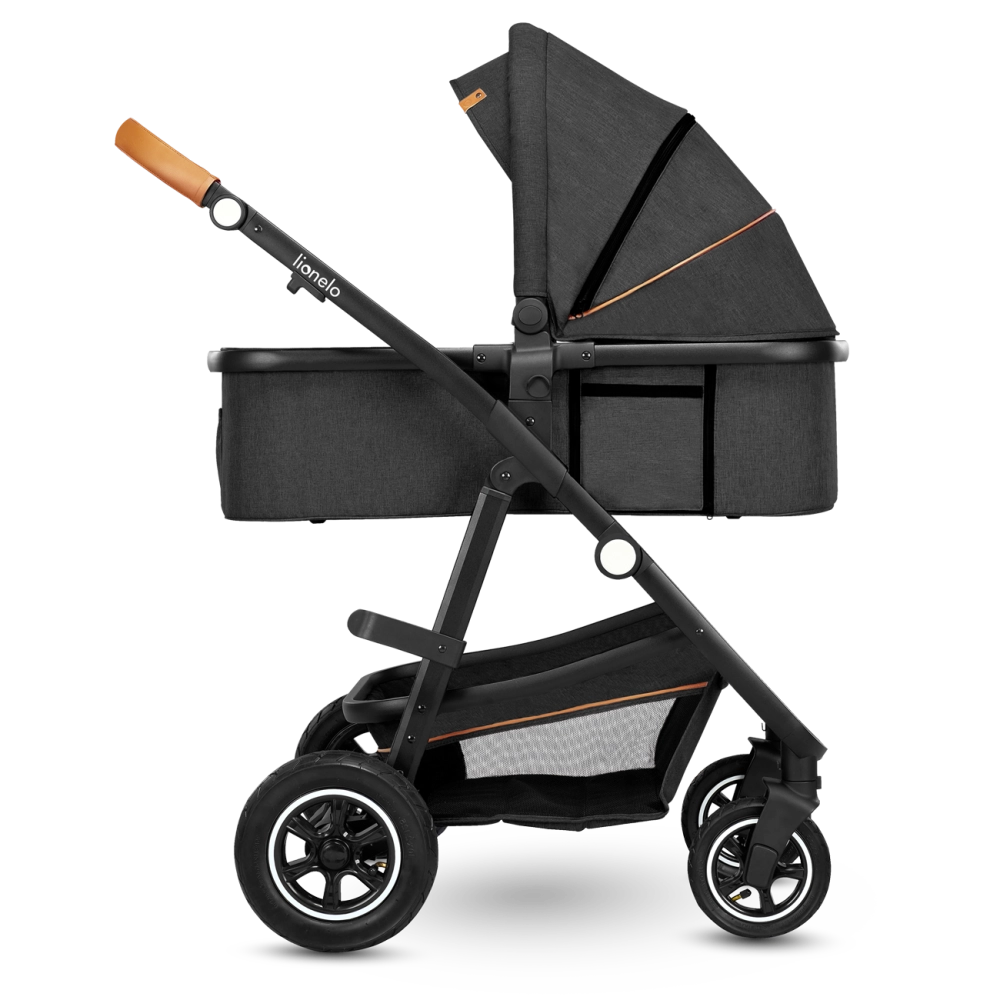 Poussette Lionelo Amber + Nacelle - Grey Graphite