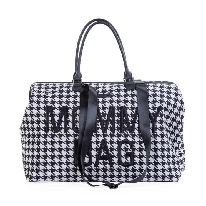 Sac à Langer Childhome Mommy Bag - Pied de Poule Noir